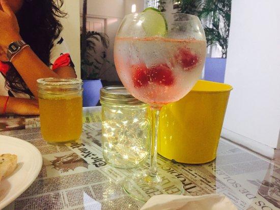 the Kitchen food and gintonic