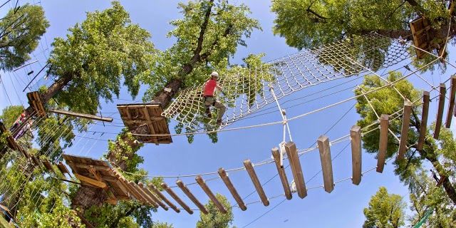 Hochseilklettergarten im Gänsehäufelbad